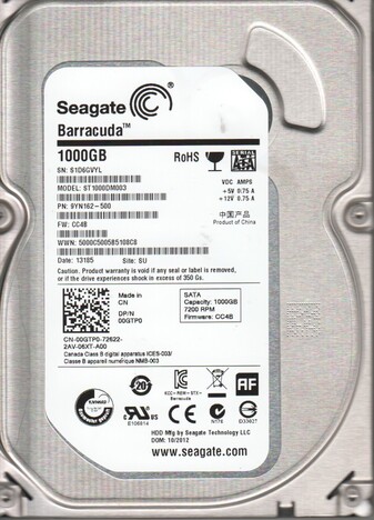 Жесткий диск  SEAGATE Desktop HDD 3.5  1TB 7.2K SATA3