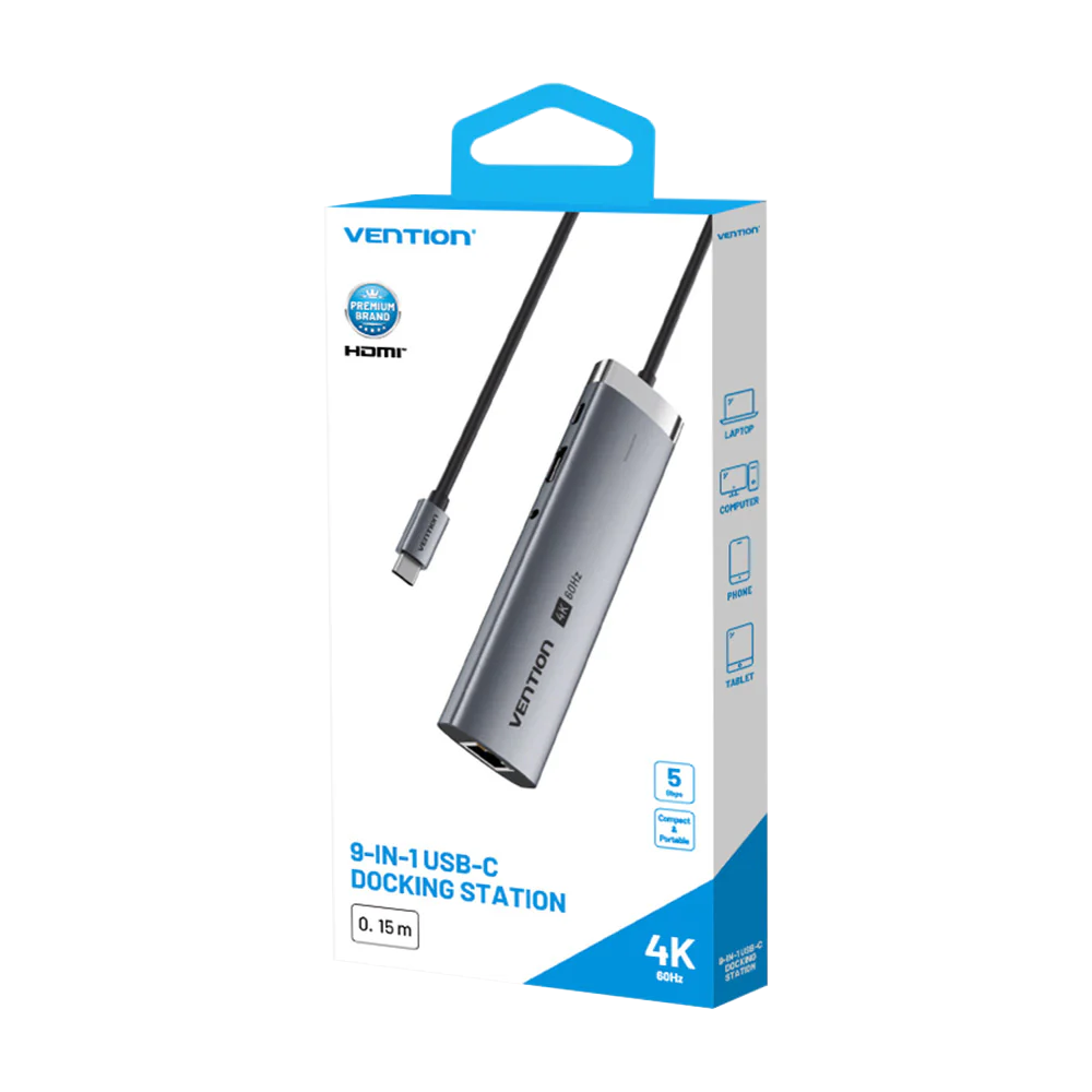Док-станция Vention 9-in-1 USB-C