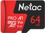 Карта памяти Netac MicroSDXC P500 Extreme PRO 64GB