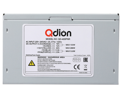 Блок питания Qdion 400W