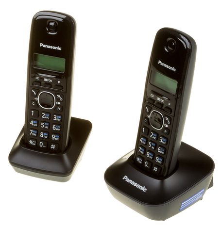 Радиотелефон Panasonic TG1612, 2 трубки