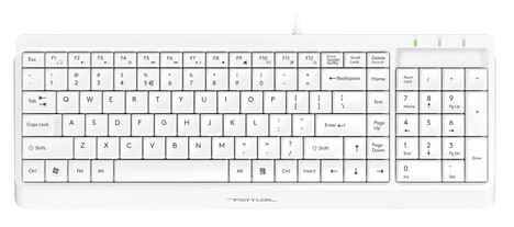 Клавиатура+мышь A4tech Клавиатура + мышь Fstyler F1512 F1512 WHITE, цвет белый