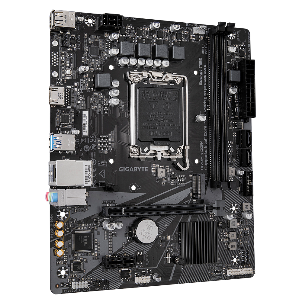 Материнская плата Gigabyte LGA 1700 Intel H610 H610M K DDR4 2.0