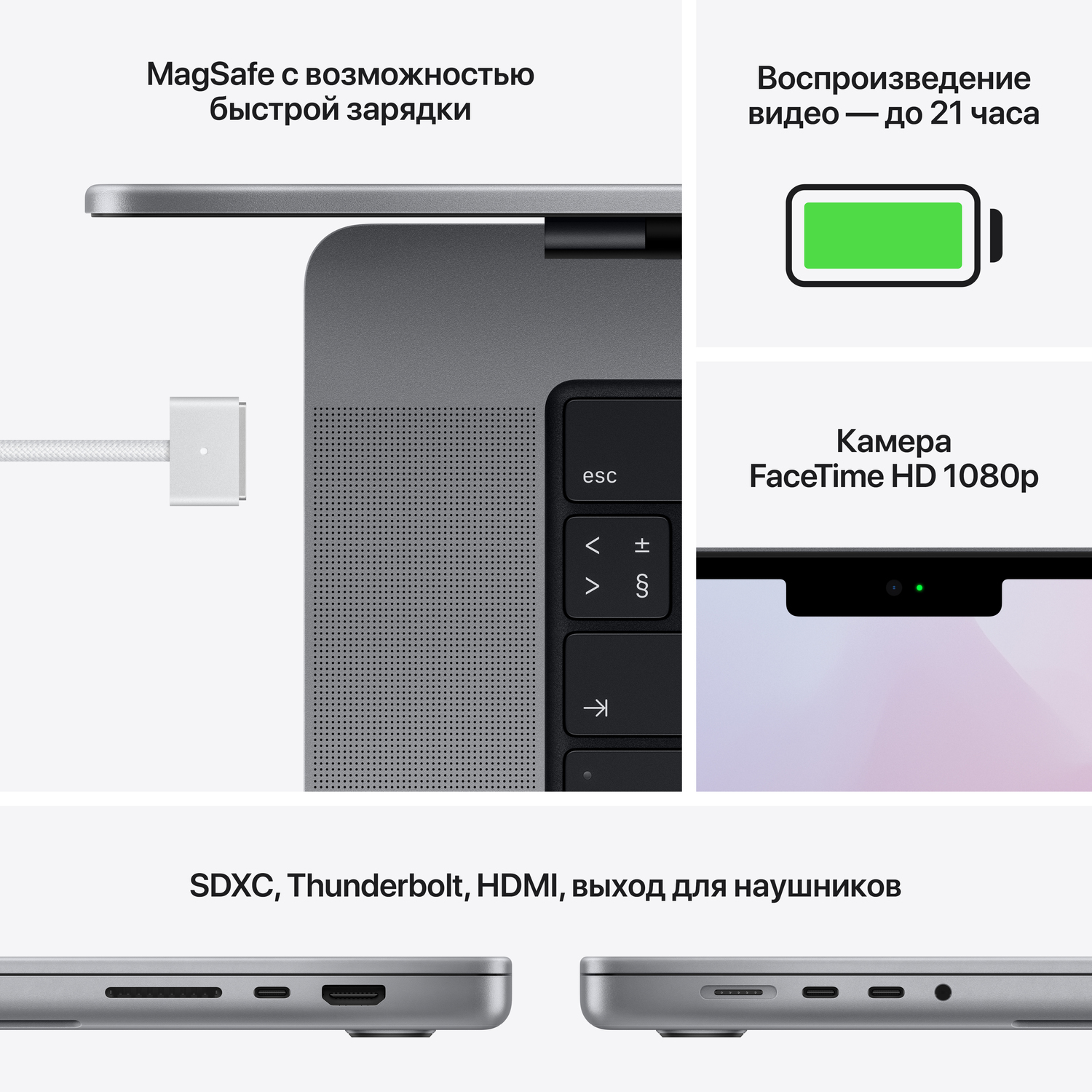 Ноутбук Apple MacBook Pro 2021 16-inch + лицензия Microsoft Office для дома и бизнеса 2021