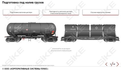 ООО «Корпоративные системы Плюс» Электронный курс Правила перевозки опасных грузов железнодорожным транспортом (лицензия), базовая версия