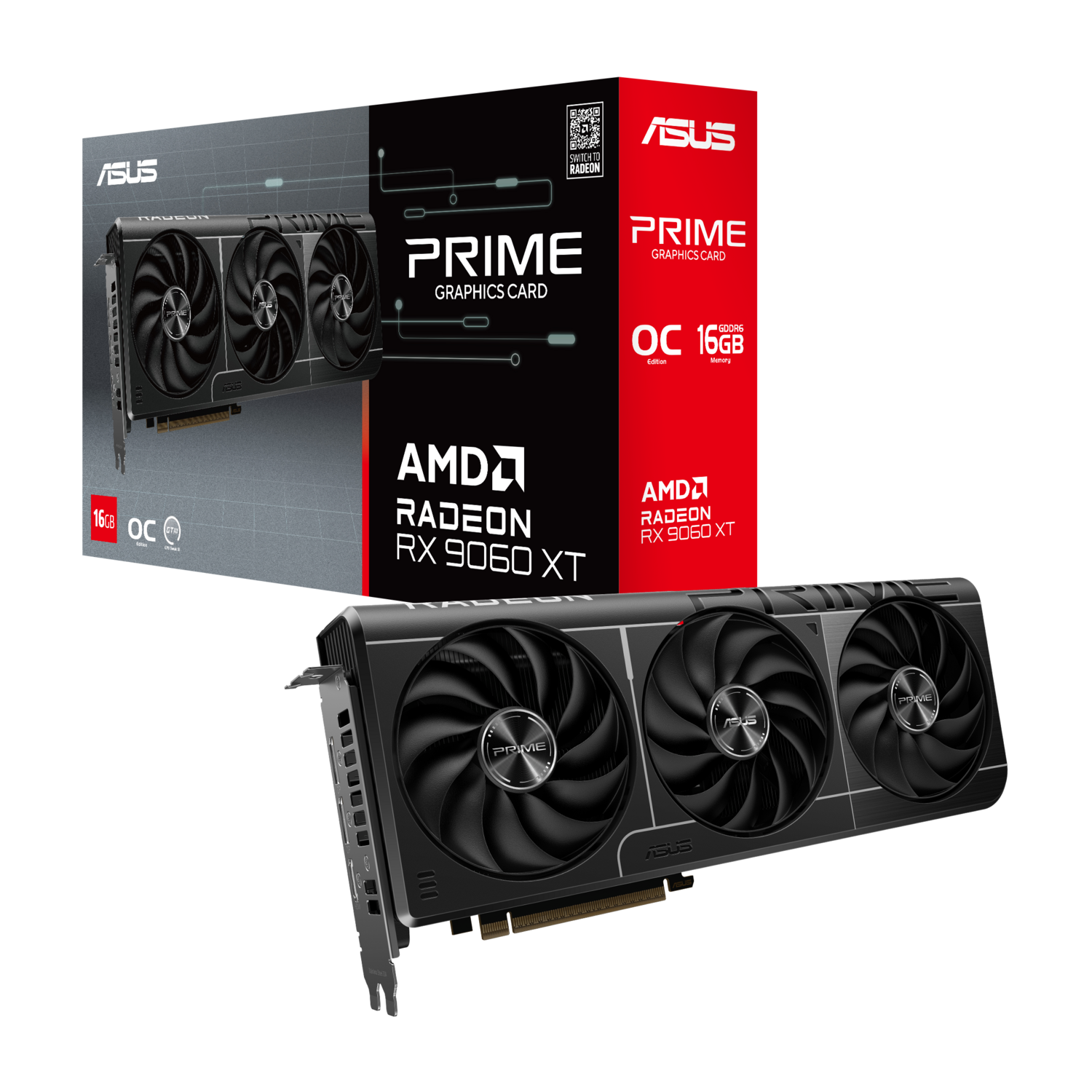 Видеокарта ASUS Radeon RX 9060 XT 16 ΓБ Retail