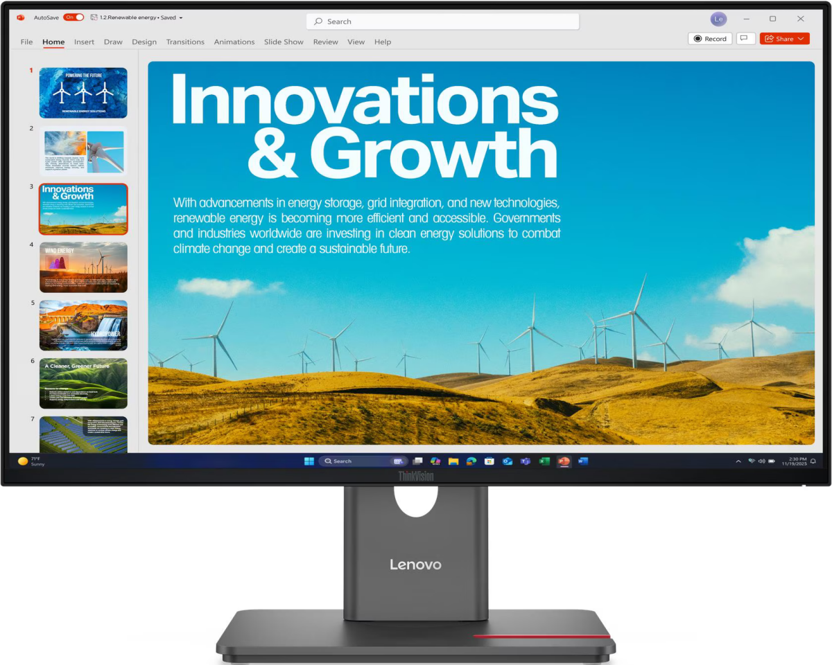 Монитор LENOVO P24QD-40 23.8-inch черный