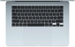 Ноутбук Apple MacBook Air A3241 M4 10 core 16Gb SSD256Gb/10 core GPU 15.3" Liquid Retina (2880x1864) macOS lt.blue WiFi BT Cam (MC7A4HN/A)