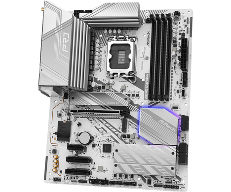 Материнская плата ASRock LGA 1851 Intel Z890 Z890 Pro RS WiFi White
