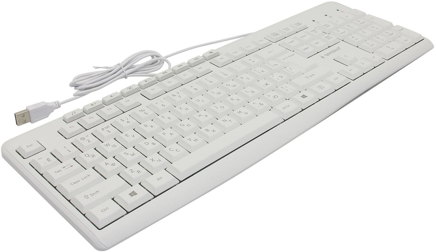 Клавиатура Gembird Клавиатура KB-8430M, цвет белый