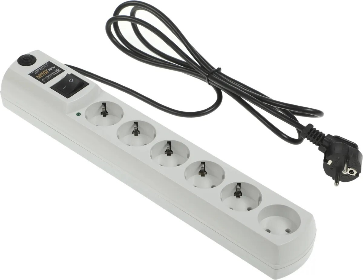 Сетевой фильтр Most Сетевой фильтр HPw 2м (6 розеток)