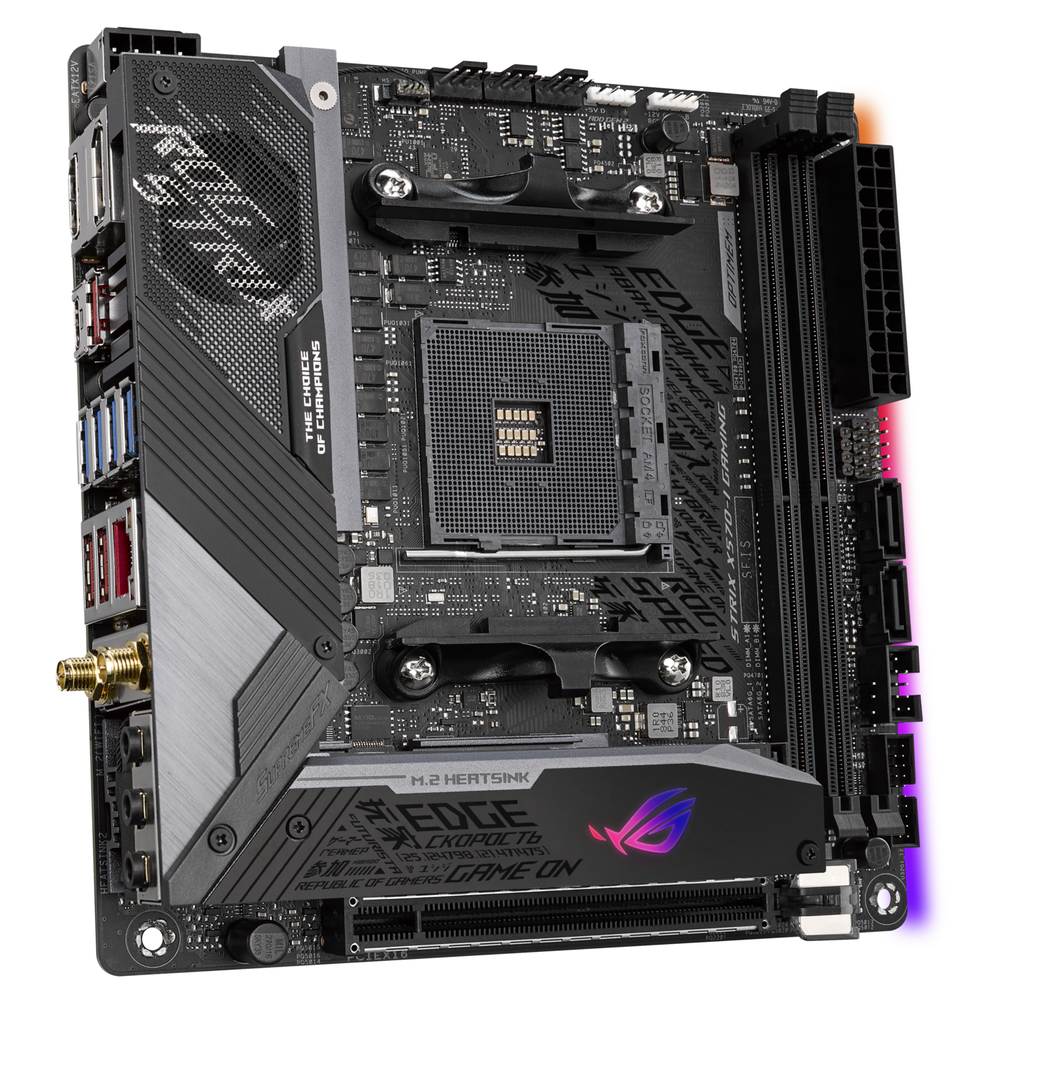 Материнская плата ASUS AMD X570 ROG STRIX X570-I GAMING
