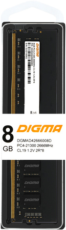 Оперативная память DIGMA DDR4  8Gb, DGMAD42666008D, RTL
