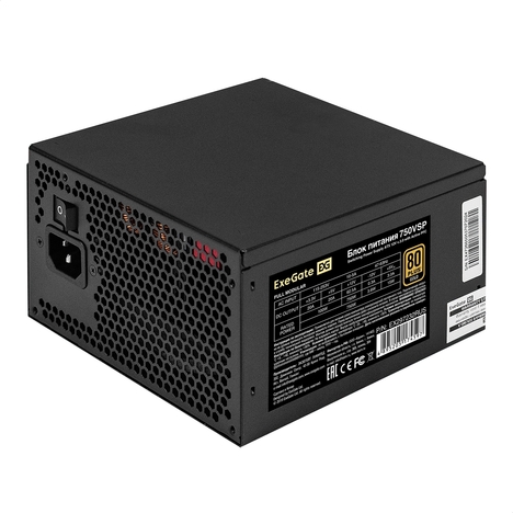 Блок питания Exegate ATX 80PLUS GOLD 750VSP FC