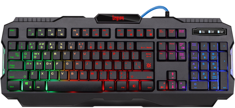 Клавиатура Defender Legion GK-010DL 45010, цвет черный