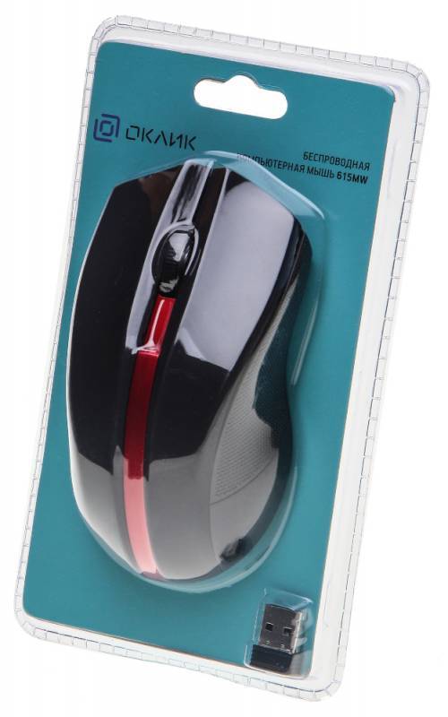 Мышь Oklick Мышь 615MW 412861, цвет черный