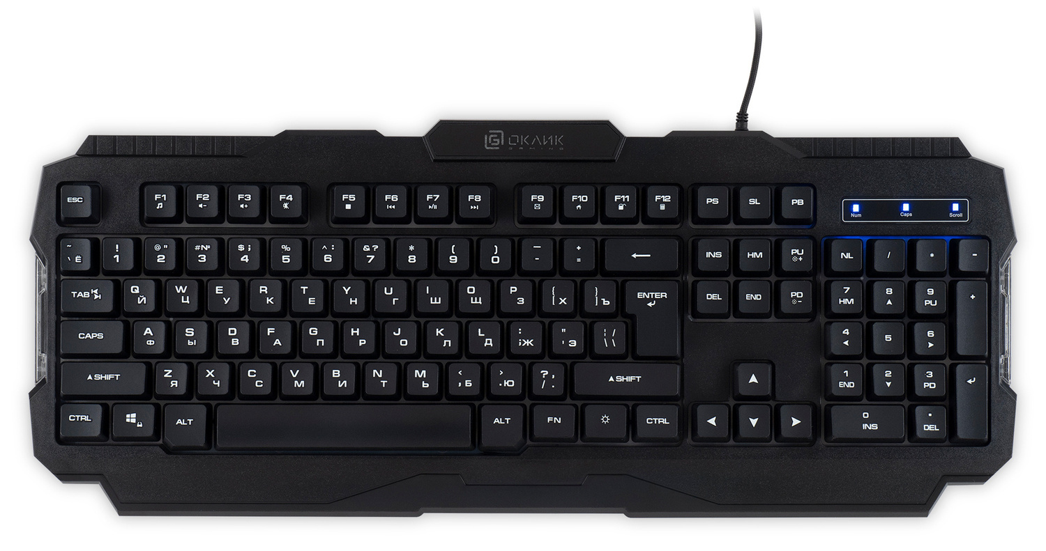 Клавиатура Oklick USB 757G HW2 1790295, цвет черный