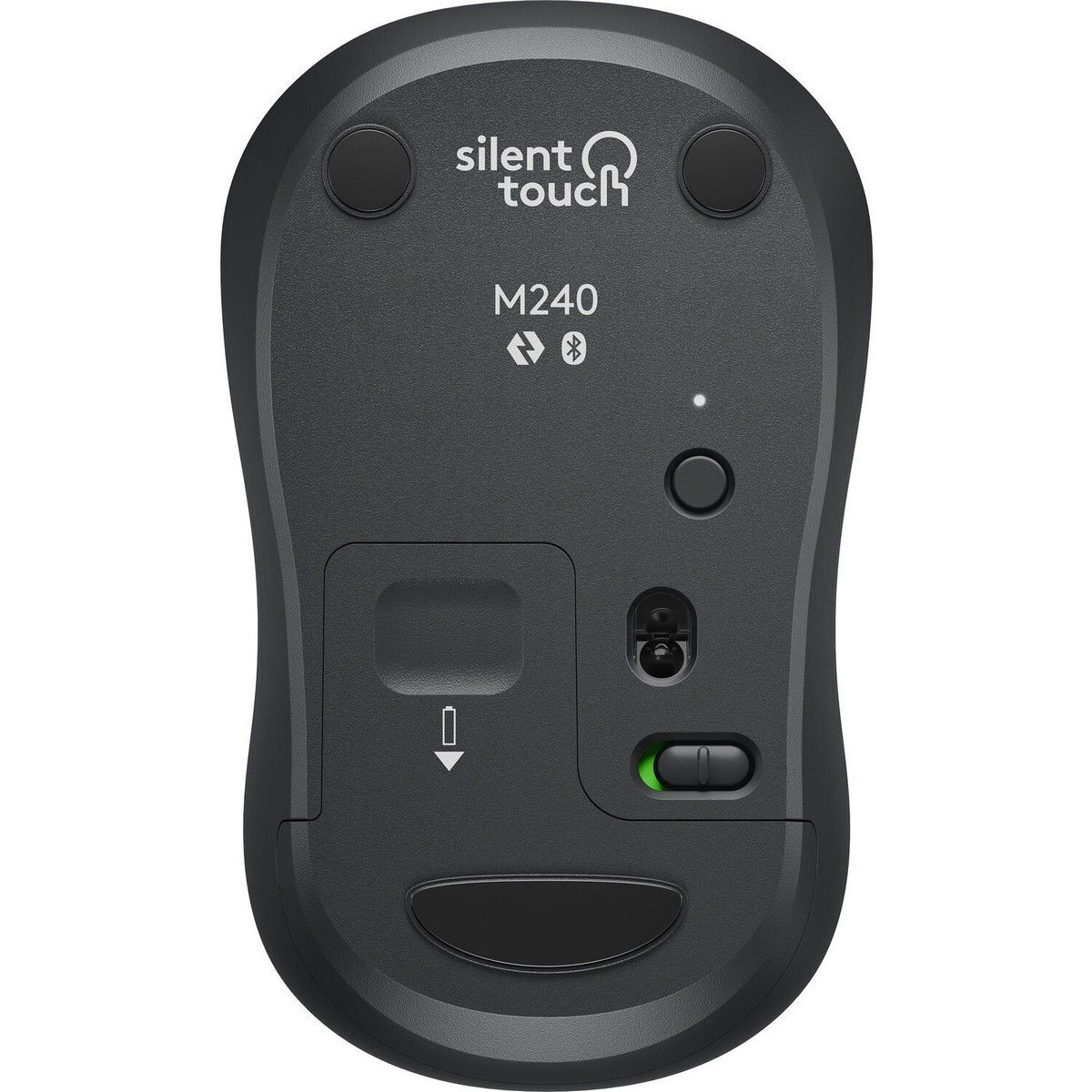Мышь Logitech Мышь беспроводная USB Logitech M240 Silent Bluetooth Mouse Graphite [910-007119]