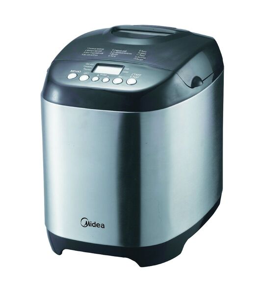 

Хлебопечь Midea BM-210BC-SS 580Вт нержавеющая сталь/черный