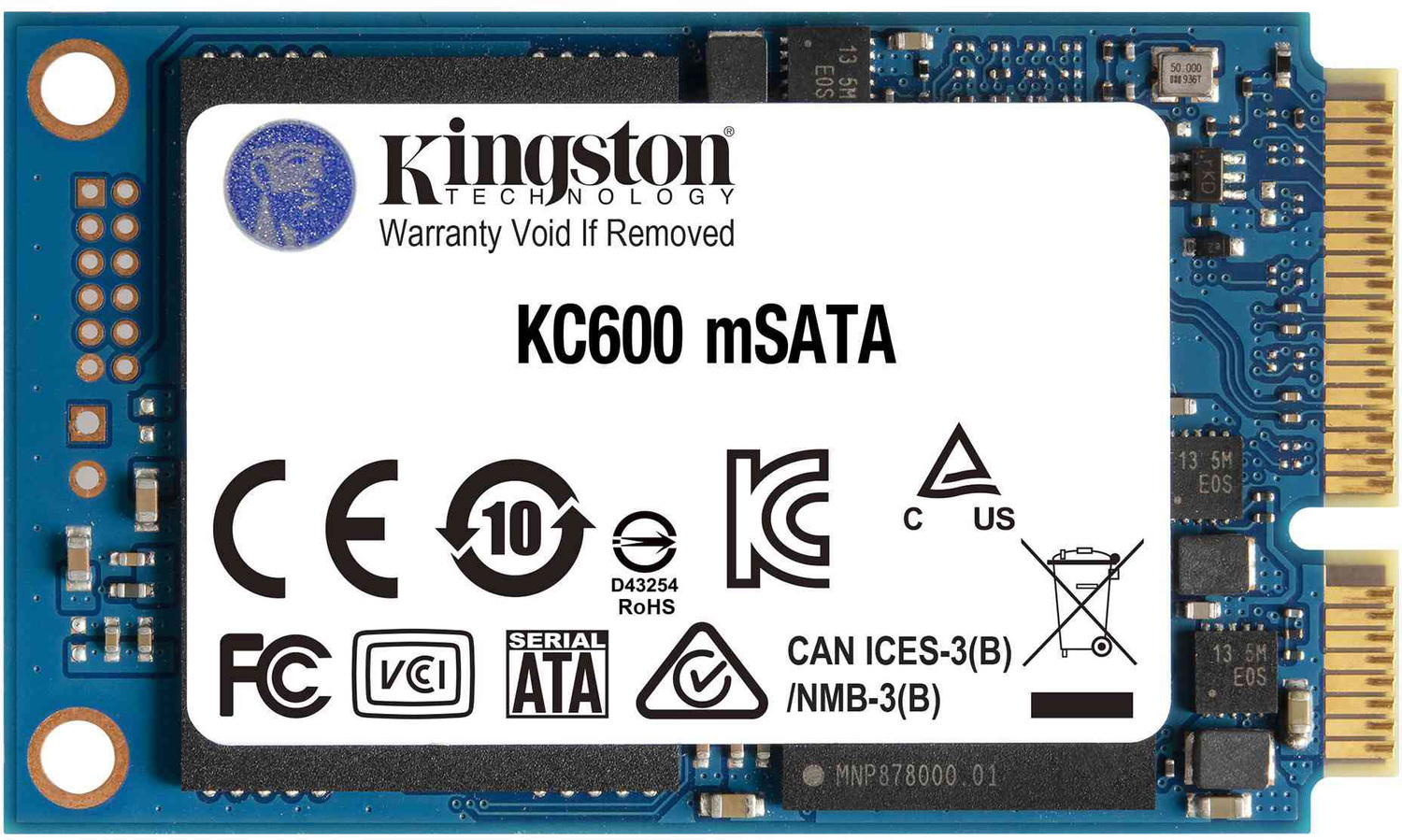 Внутренний твердотельный накопитель Kingston KC600 256Gb