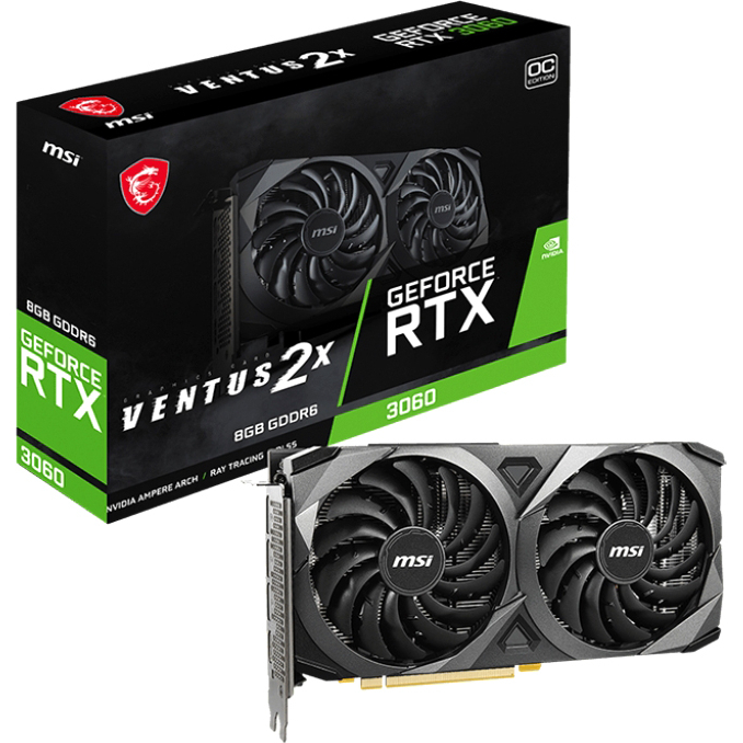 Видеокарта MSI GeForce RTX 3060 8 ΓБ Retail