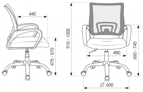 Кресло Бюрократ  CH-695NLTSL
