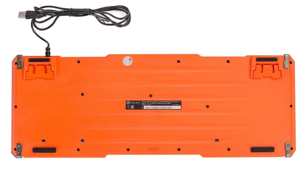 Клавиатура Oklick KeyBoard 717G BLACK DEATH 476395, цвет черный
