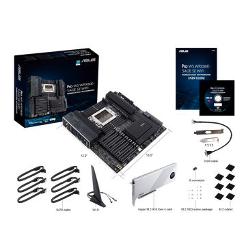 Материнская плата ASUS AMD WRX80 Pro WS WRX80E-SAGE SE WIFI