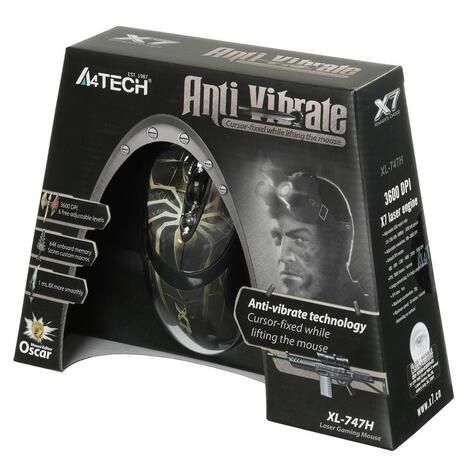 Мышь A4tech Oscar Editor XL-747H XL-747H (BROWN SPIDER), дизайнерский рисунок