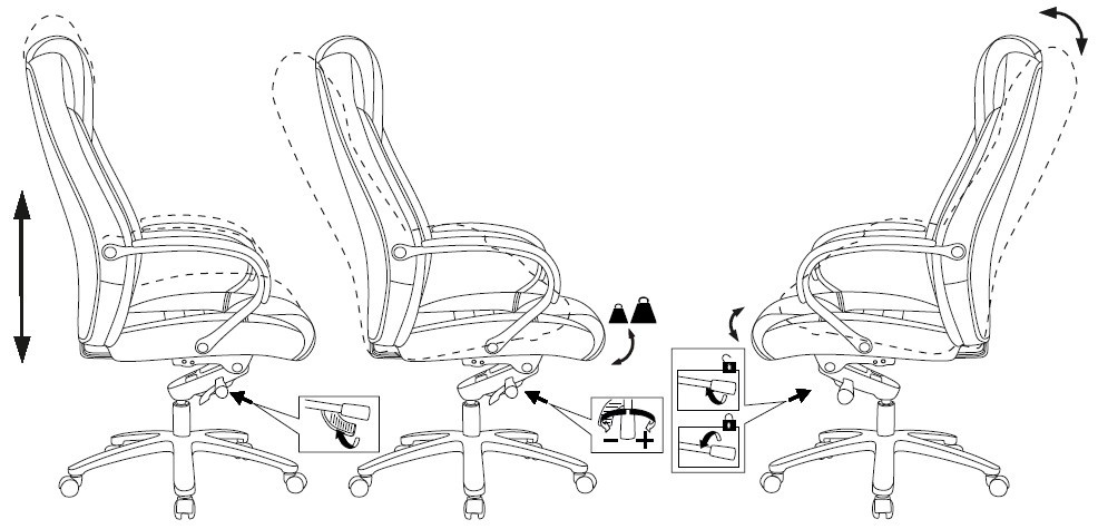 Кресло руководителя Бюрократ  T-9923SL