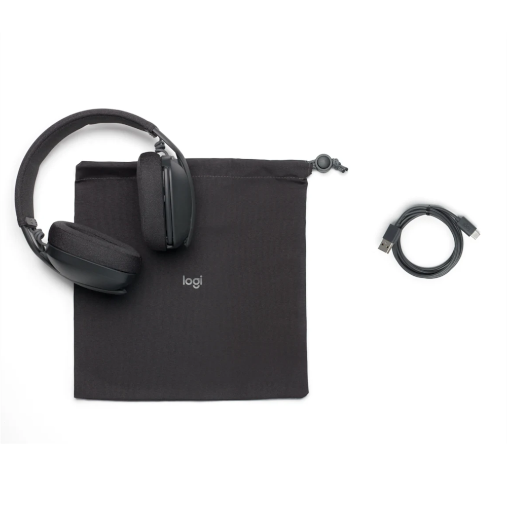 Bluetooth-гарнитура Logitech Zone Vibe 100, цвет темно-серый