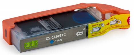 Картридж голубой Cactus CS-CLI451C