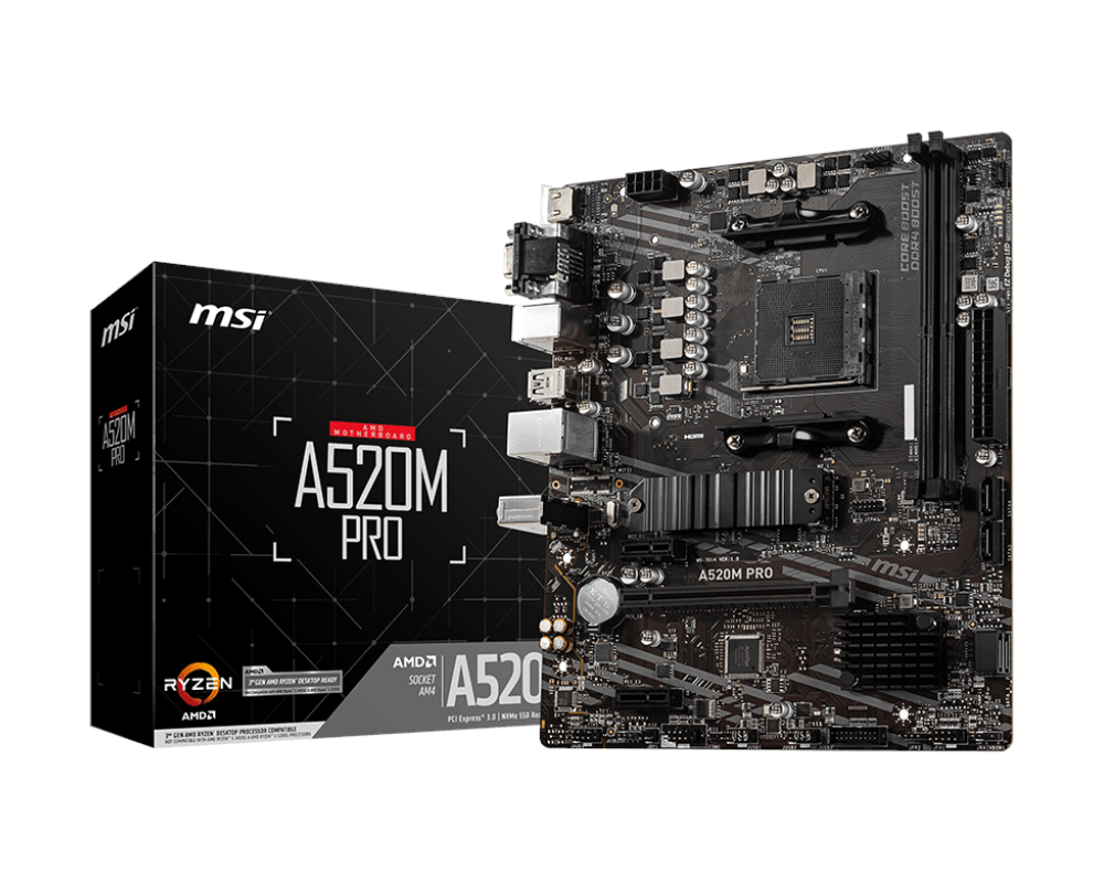 Материнская плата MSI AMD A520 A520M PRO