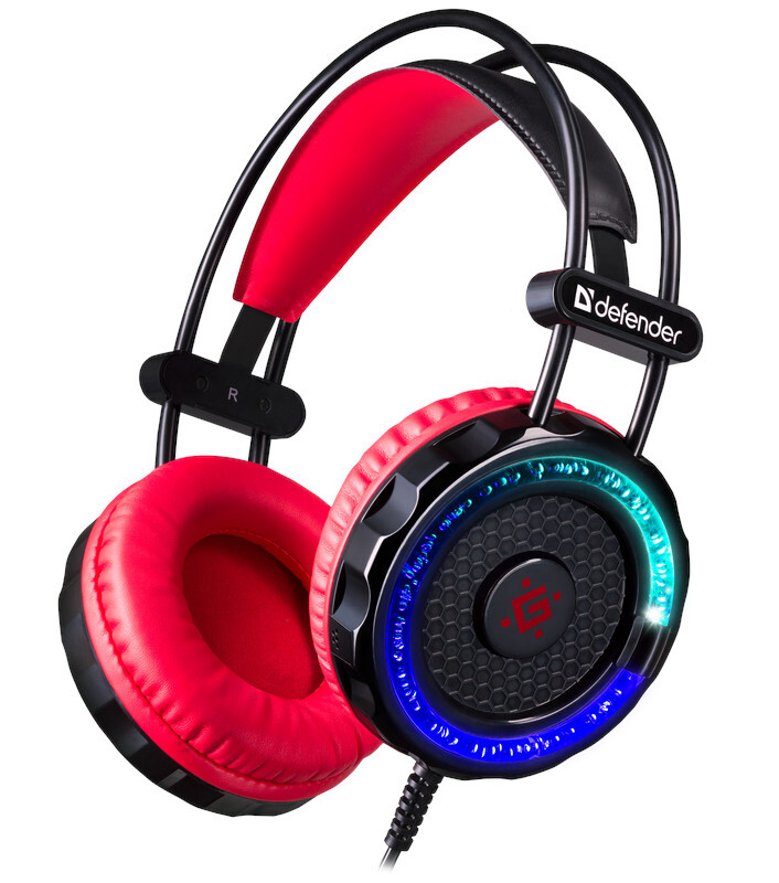 Гарнитура Defender 52118, цвет красный/черный