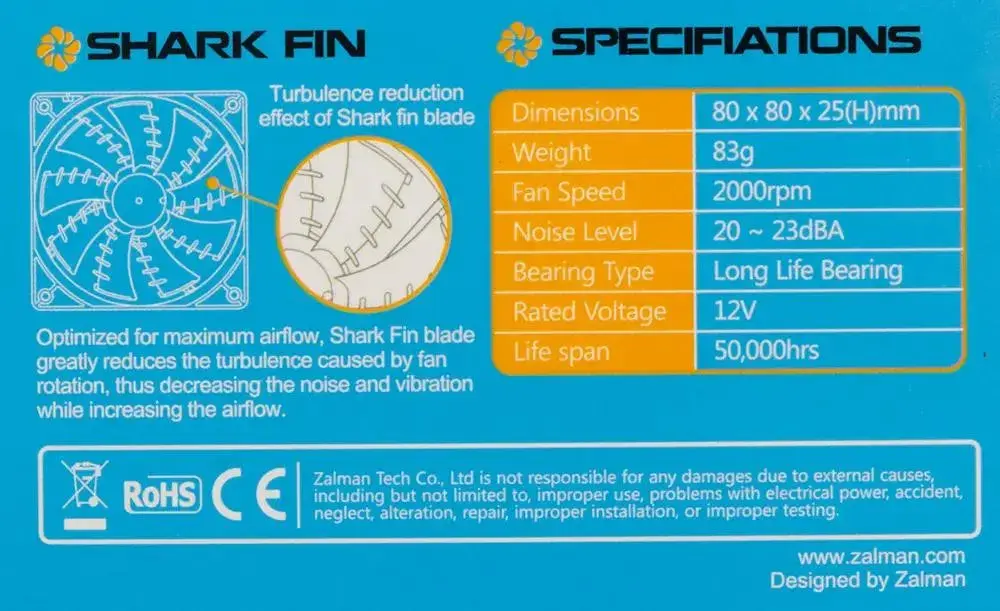 Вентилятор Zalman Case Fan ZM-F1 PLUS(SF)