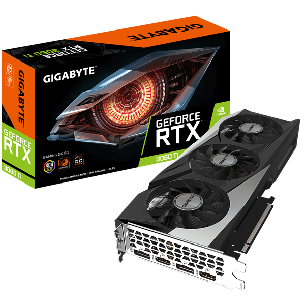 

Видеокарта Gigabyte GeForce RTX 3060 Ti 8 ΓБ Retail