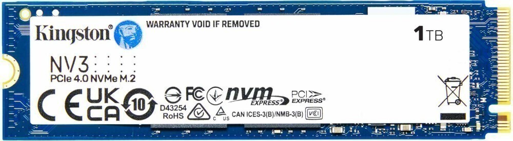 Внутренний твердотельный накопитель Kingston NV3 1TB