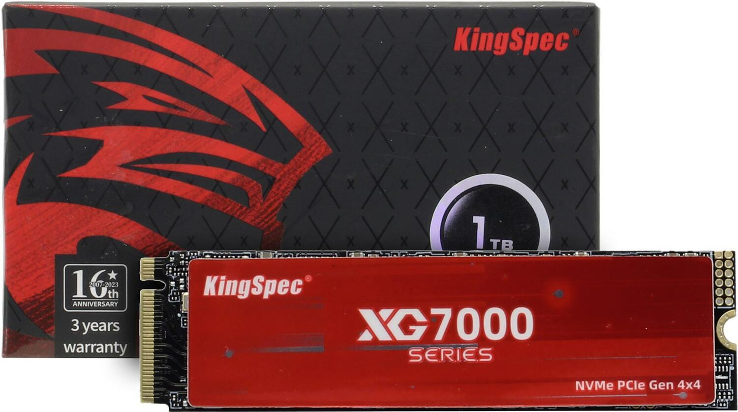 Внутренний твердотельный накопитель KINGSPEC PCI-E x4 1TB