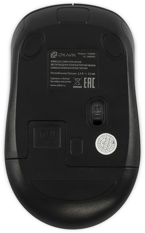 Мышь Oklick Мышь 310MW 1869093, цвет черный