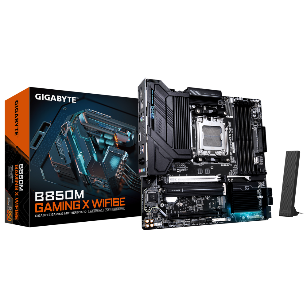 Материнская плата Gigabyte AM5 AMD B850 B850M GAMING X WIFI6E