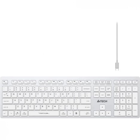 Клавиатура A4tech Fstyler FBX50C WHITE, цвет белый