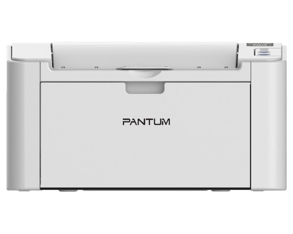 Pantum P2518, Printer, Mono laser, А4, 22 ppm (max 15000 p/mon), 500 MHz, 600x600 dpi, 32 MB RAM, paper tray 150 pages, USB, start. cartridge 1600 pages (white)