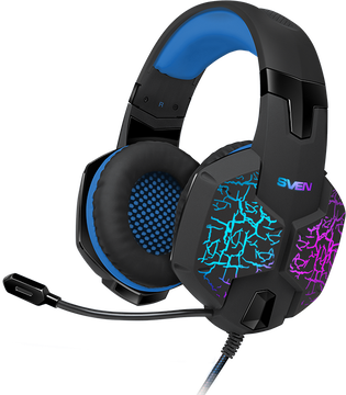 Гарнитура SVEN AP-U980MV, цвет синий/черный