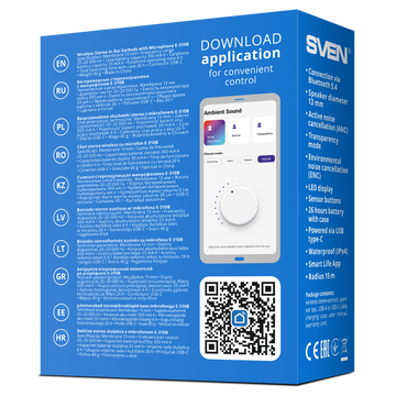 Bluetooth-гарнитура SVEN E 310B, цвет белый