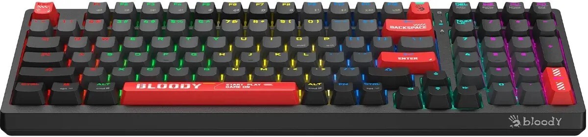 Клавиатура A4tech Bloody WS98 Pixels Red WS98, цвет черный