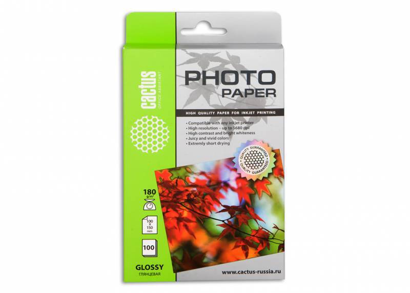 Бумага белый Cactus CS-GA6180100