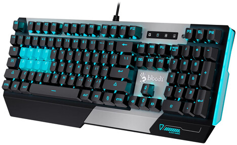 Клавиатура A4tech KB B865 ICE BLUE, цвет черный