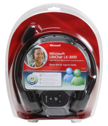 Гарнитура Microsoft Corporation LifeChat LX-3000, цвет серый/черный