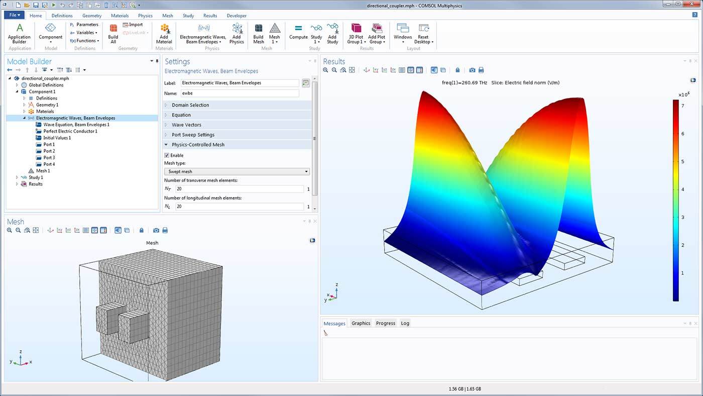 Модуль «Волновая оптика» для программы COMSOL Multiphysics®