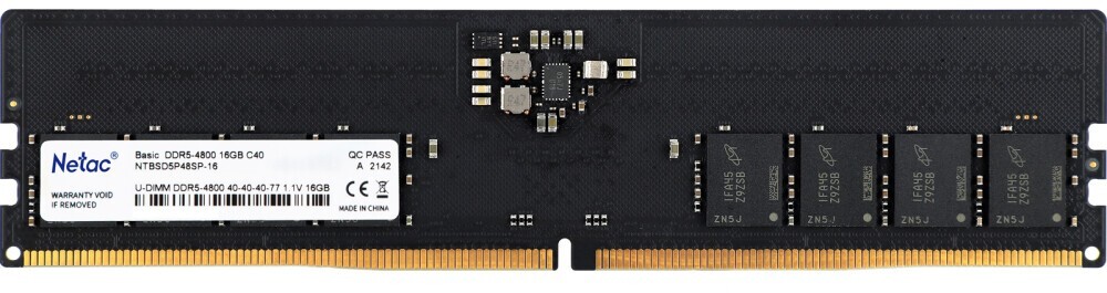 Оперативная память Netac DDR5  16GB, NTBSD5P48SP-16, RTL